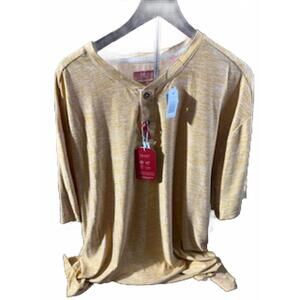 Bruno Milano Men's Yellow Honey Gold Shirt - Soft & Comfortable - 4XL